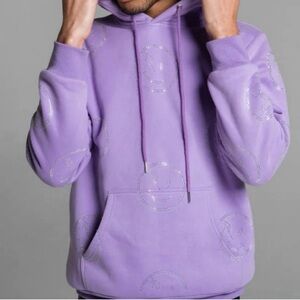 Retrovert Smiley Hoodie Purple